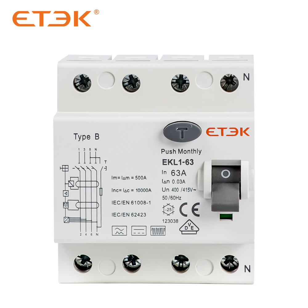 EKl1-63B Type B RCCB RCD