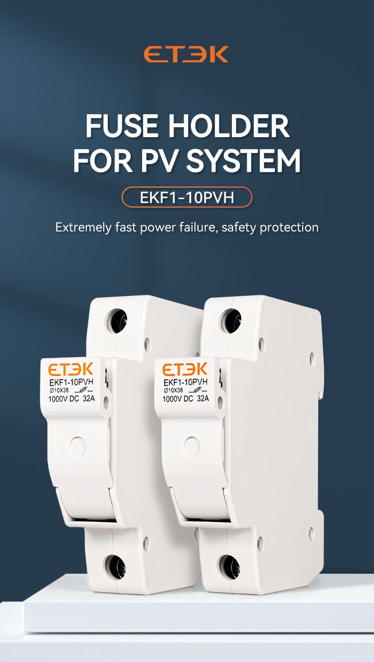 ETEK 1-32A 1000VDC Рельсовые солнечные блоки предохранителей PV и ...
