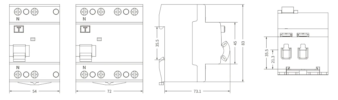 ekl6-63ev-rccb-размер