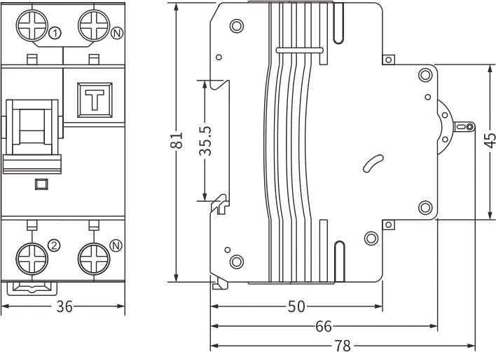 etek rcbo ekl3-63 размер