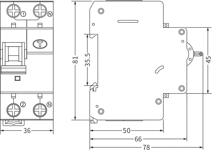 etek rcbo ekl3-40m размер