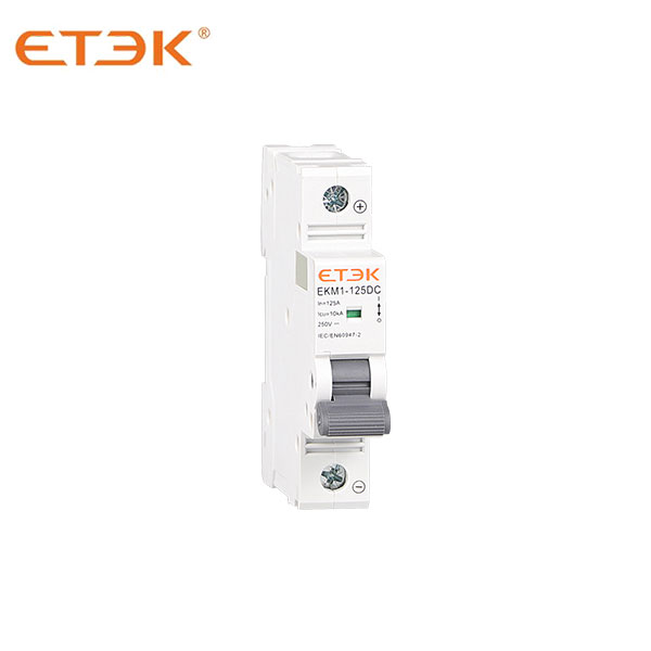 EKM1-125DC 10kA DC MCB for DC power distribution system